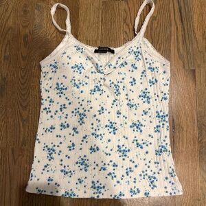 Forever 21 Blue Floral Camisole Top